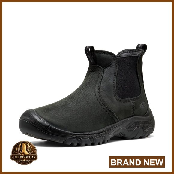 Women's Insulated Waterproof Chelsea Boots Pull-On Design Winter Snow Boots